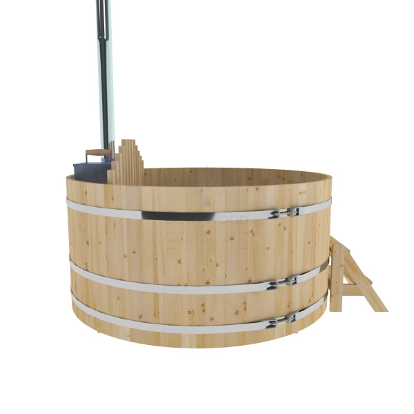 Фурако из кедра D=2.1 с внутренней печкой.